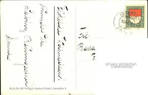 Goetz M. Nr. 162 Kind Rose Stern Kat. Kuenstlerkarte