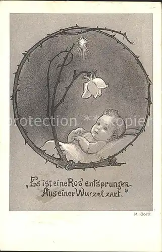 Goetz M. Nr. 162 Baby Rose Stern Kat. Kuenstlerkarte