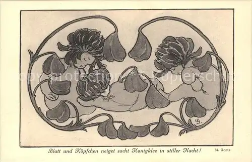 Goetz M. Nr. 238 Honigklee Kinder  Kat. Kuenstlerkarte