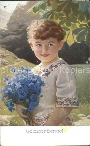 Kinder Child Enfants Blumen Goldinger Bengel Verlag AHF Nr. 741 Kat. Kinder