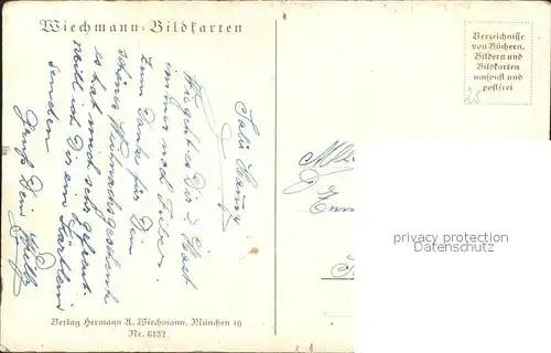 Schiestl M. An der Quelle Wiechmann Bildkarten Nr. 6132  Kat. Kuenstlerkarte
