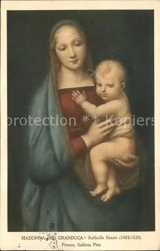 Religion Madonna del Granduca Kuenstlerkarte Raffaello Sanzio  Kat. Religion