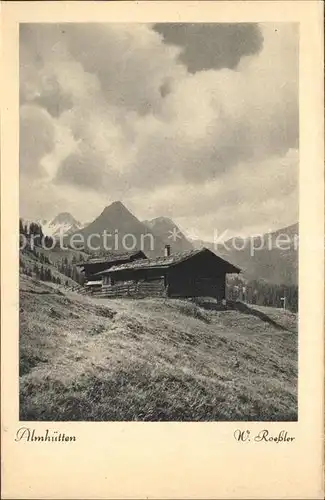 Foto Roessler Nr. 38 51 Almhuetten Kat. Fotografie