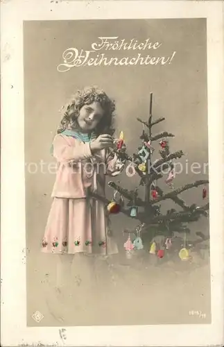 Foto oePG Nr. 1915 16 Weihnachten Kind Weihnachtsbaum Kerze  Kat. Fotografie