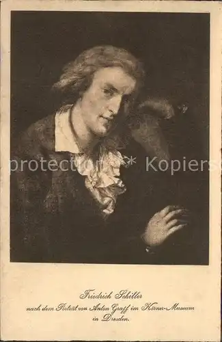 Schiller Friedrich Anton Graff  Kat. Dichter