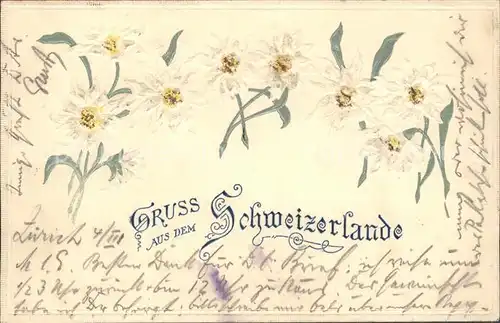 Edelweiss Gruss Schweiz Kat. Pflanzen