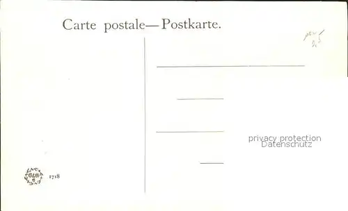 Kuenstlerkarte Debat Ponsan Convoitise Nr. 1718 Hund  Kat. Kuenstlerkarte