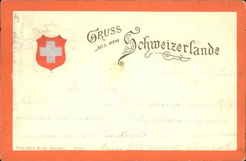 Wappen Schweiz  Kat. Heraldik