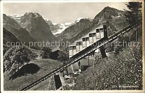 Zahnradbahn Braunwaldbahn Kat. Bergbahn