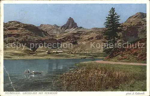 Foto Gaberell J. Nr. 5335 Seebenalp Gross See Sexmoor Kat. Fotografie