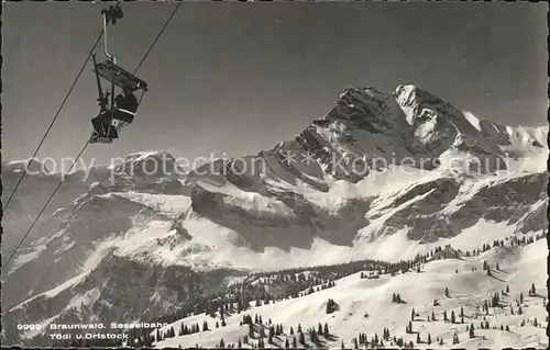 Sessellift Braunwald Toedi Ortstock Kat. Bahnen