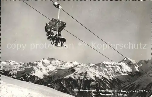 Sessellift Braunwald Kaerpfstock Hausstock Kat. Bahnen