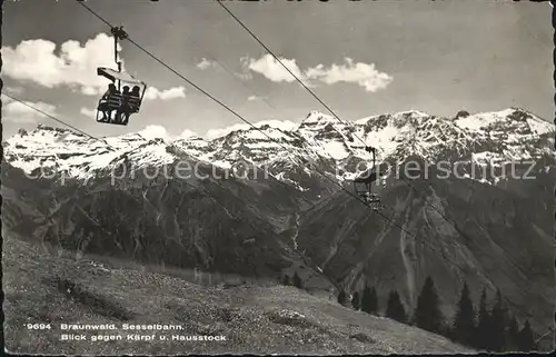 Sessellift Braunwald Kaerpf Hausstock Kat. Bahnen