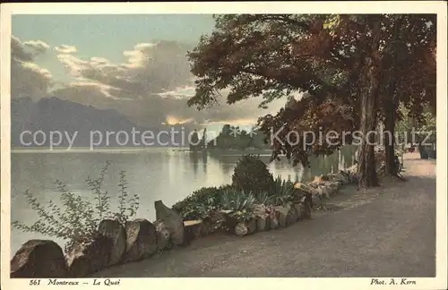 Foto Kern A. Nr. 561 Montreux Quai  Kat. Fotografie Schweiz