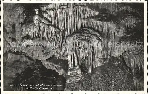 Hoehlen Caves Grottes Milandre Boncourt Salle des Draperies Kat. Berge