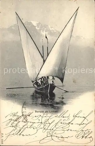 Segelboote Barque du Leman Kat. Schiffe