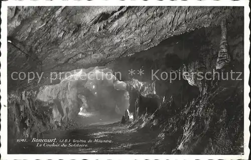 Hoehlen Caves Grottes Milandre Boncourt Couloir du Solitaire Kat. Berge