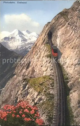 Zahnradbahn Pilatusbahn Eselwand Berneralpen Kat. Bergbahn