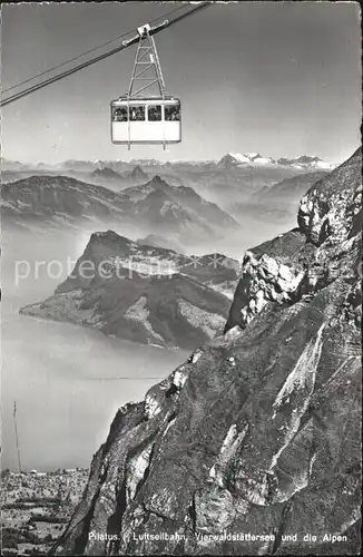 Seilbahn Pilatus Vierwaldstaettersee Alpen Kat. Bahnen