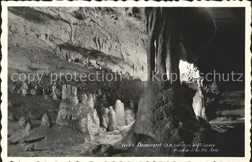 Hoehlen Caves Grottes Grottes de Milandre Boncourt Boudoir de la Fee Arie Kat. Berge