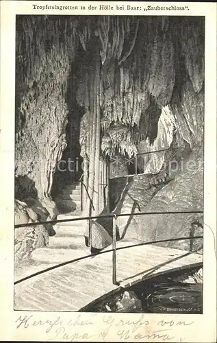 Hoehlen Caves Grottes Tropfsteingrotte Baar Zauberschloss Kat. Berge