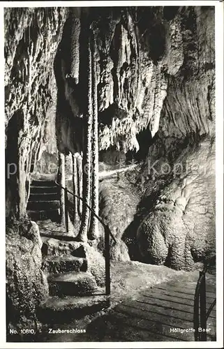 Hoehlen Caves Grottes Hoellgrotte Baar Zauberschloss Kat. Berge