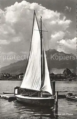 Segelboote Luzern Pilatus Kat. Schiffe