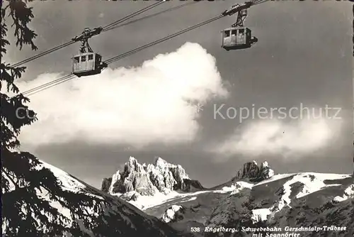 Seilbahn Gerschnialp Truebsee Spannoerter Engelberg Kat. Bahnen