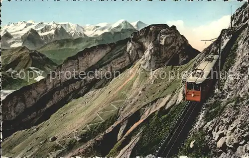 Zahnradbahn Pilatusbahn Berneralpen Kat. Bergbahn