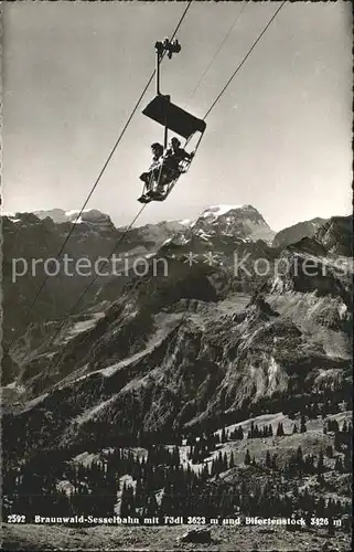 Sessellift Braunwald Toedi Bifertenstock Kat. Bahnen