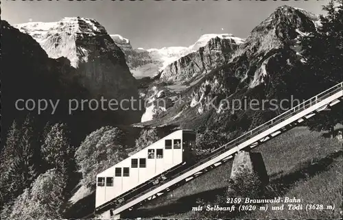 Zahnradbahn Braunwald Bahn Selbsanft Toedi Kat. Bergbahn