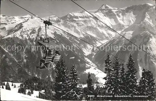 Sessellift Braunwald Hausstock Kat. Bahnen