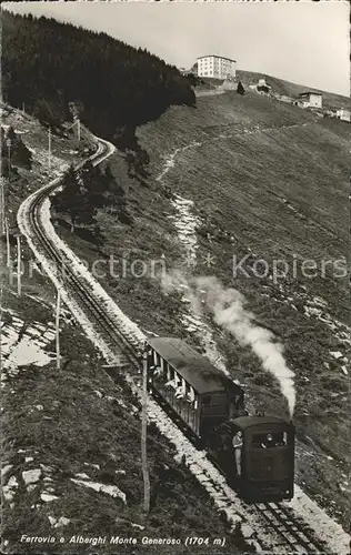 Zahnradbahn Lokomotive Ferrovia Alberghi Mote Generoso Kat. Bergbahn