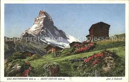 Foto Gaberell J. Nr. 4206 Matterhorn Mont Cervin  Kat. Fotografie