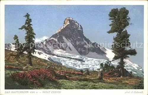 Foto Gaberell J. Nr. 4210 Matterhorn Mont Cervin  Kat. Fotografie