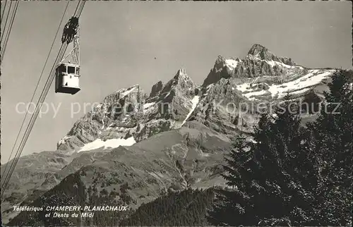 Seilbahn Champery Planachaux Dents du Midi Kat. Bahnen