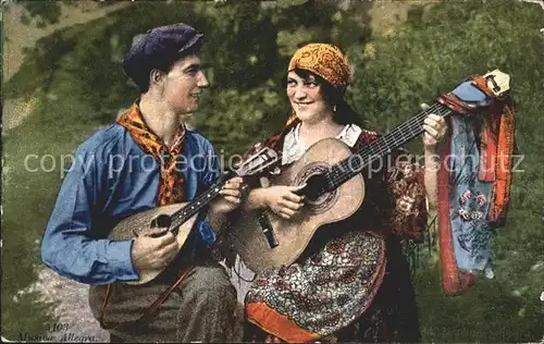 Gitarre Mandoline Trachten Tessin Ticino  Kat. Musik