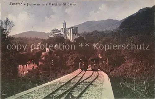 Zahnradbahn Funicolare Madonna del Sasso Locarno Kat. Bergbahn