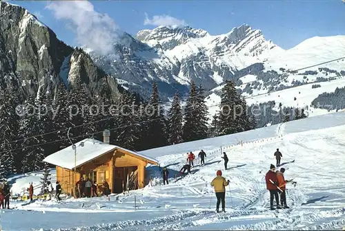 Skilift Haslerberg Muelkerplatte Lenk  Kat. Bahnen