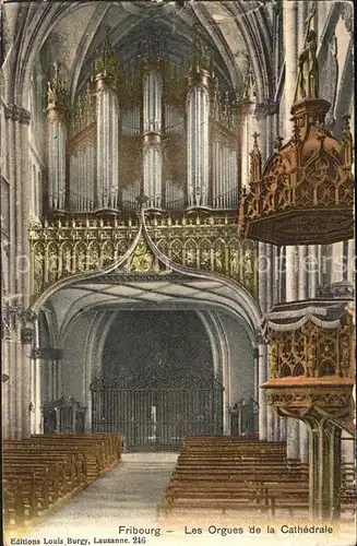 Kirchenorgel Fribourg Orgues Cathedrale Kat. Musik