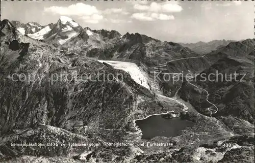 Gletscher Grimselpasshoehe Totensee Rhonegletscher Furkastrasse  Kat. Berge