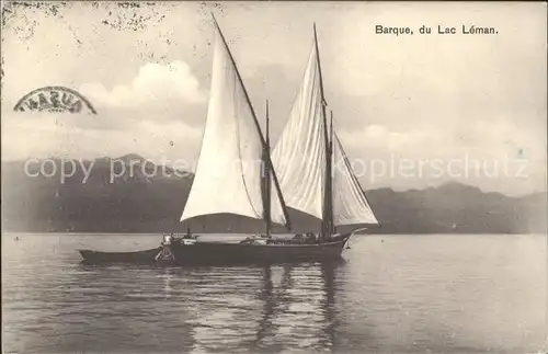 Segelboote Barque Lac Leman  Kat. Schiffe