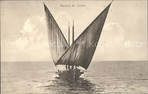 Segelboote Barque du Leman  Kat. Schiffe