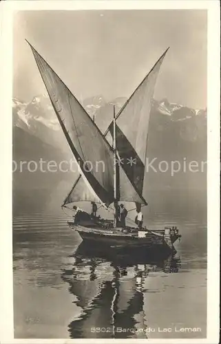 Segelboote Barque Lac Leman  Kat. Schiffe