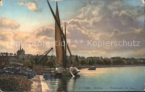 Segelboote Geneve Promenade du Lac  Kat. Schiffe