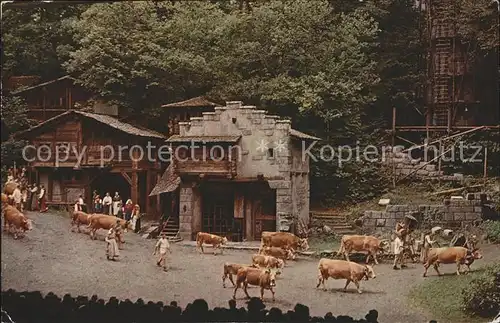 Tell Wilhelm Freilichtspiele Interlaken Alp Aufzug  Kat. Persoenlichkeiten