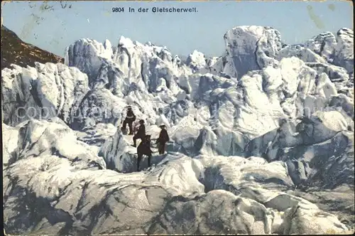 Bergsteigen Klettern Gletscher  / Sport /