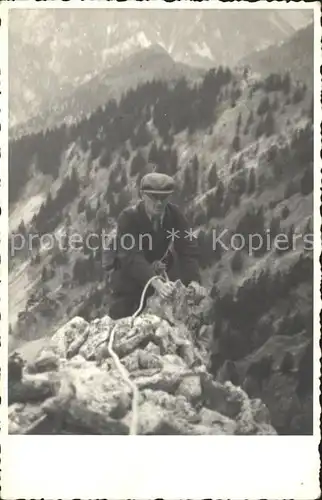 Bergsteigen Klettern Bergsteiger Seil  / Sport /