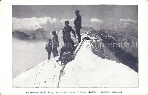 Bergsteigen Klettern Bergsteiger Sommet Jungfrau Werbung Librairie Larousse Paris / Sport /