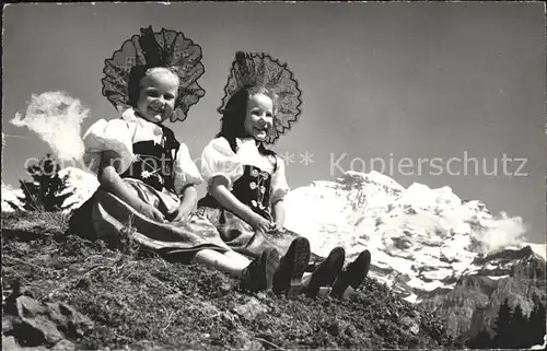 Trachten Schweiz Sonntagstracht Berner Oberland Jungfrau Kat. Trachten